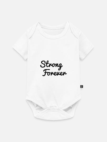 Strong Forever - Baby Premium Kurzarmbody - Weiß