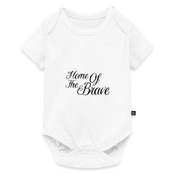 Home of the brave - Baby Premium Kurzarmbody - Weiß - Vorne