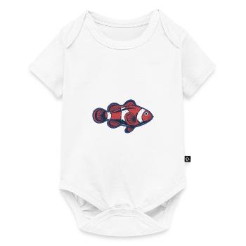 Clownfisch - Baby Premium Kurzarmbody - Weiß - Vorne