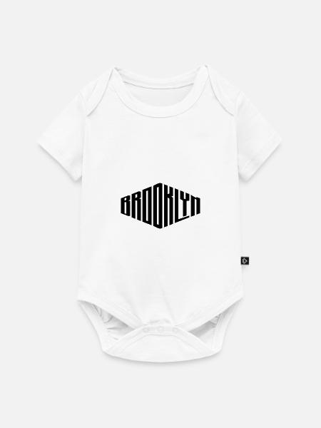 Brooklyn - Baby Premium Kurzarmbody - Weiß