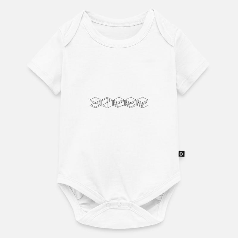 cubes - Body à manches courtes Premium Bébé - blanc