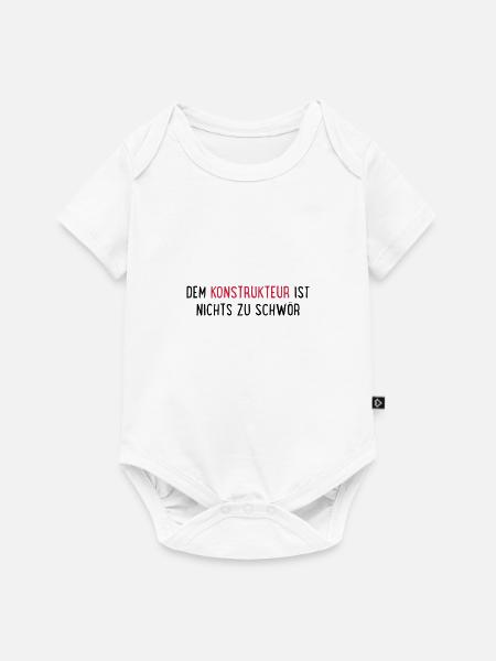 konstrukteur - Baby Premium Kurzarmbody - Weiß