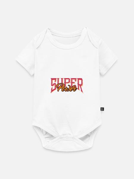 Super Power - Baby Premium Kurzarmbody - Weiß
