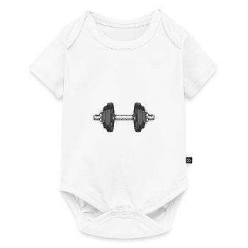 Haltère - Body à manches courtes Premium Bébé - blanc - Devant