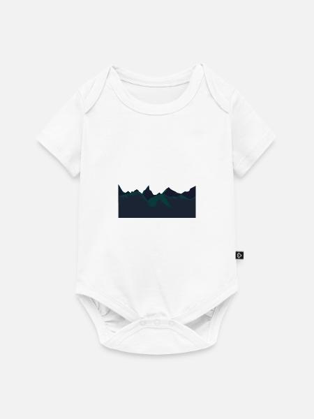 Berge - Baby Premium Kurzarmbody - Weiß