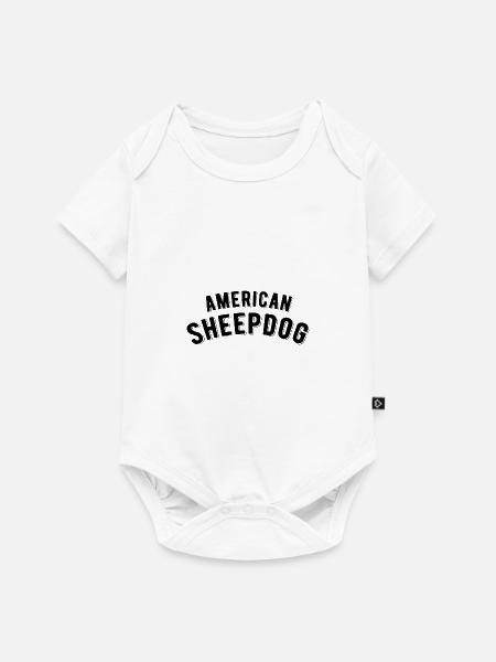 American Sheepdog - Baby Premium Kurzarmbody - Weiß