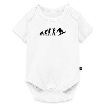 snowboard evolution - Baby Premium Kurzarmbody - Weiß - Vorne
