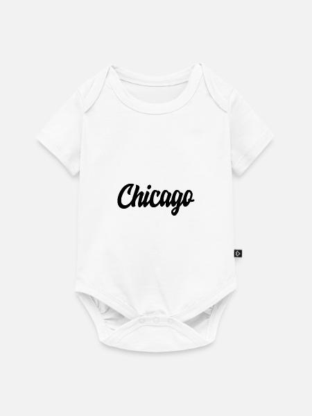 Chicago - Baby Premium Kurzarmbody - Weiß