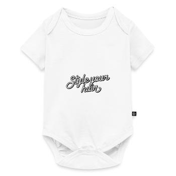 Style your hair - Baby Premium Kurzarmbody - Weiß - Vorne