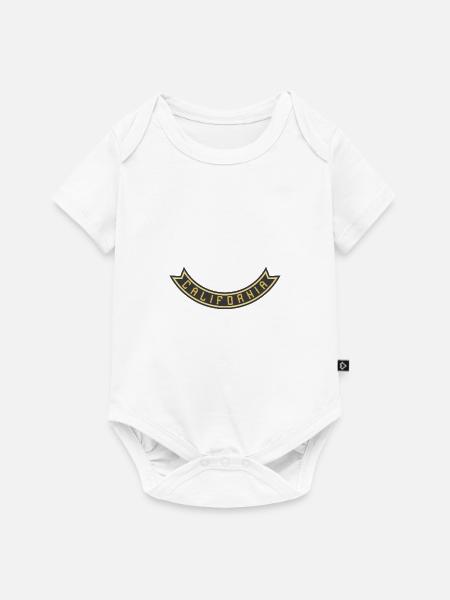California Banner - Baby Premium Kurzarmbody - Weiß