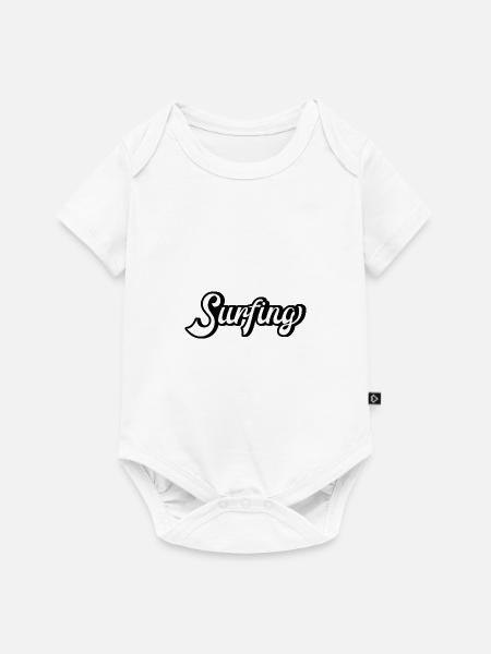 Surfing - Baby Premium Kurzarmbody - Weiß
