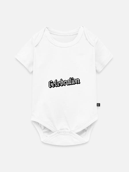 Celebration - Baby Premium Kurzarmbody - Weiß