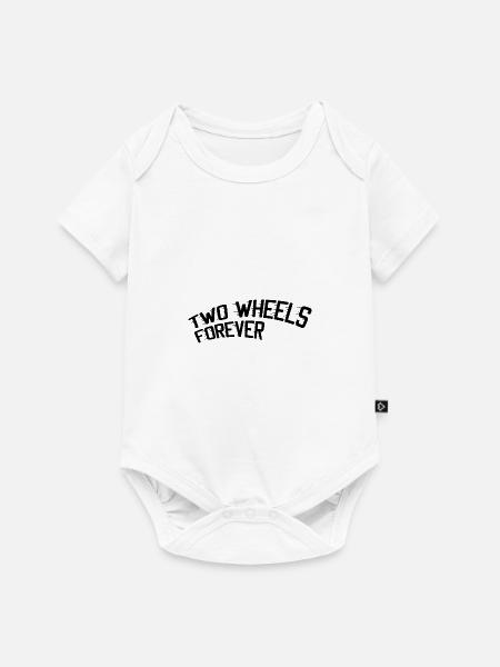 Two Wheels Forever - Baby Premium Kurzarmbody - Weiß