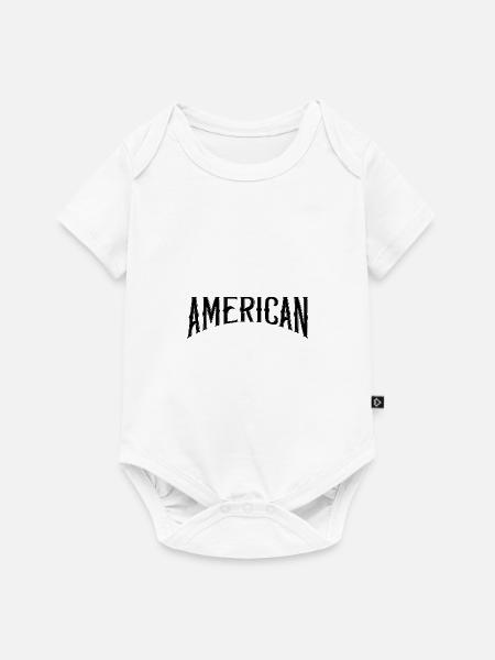 American - Baby Premium Kurzarmbody - Weiß