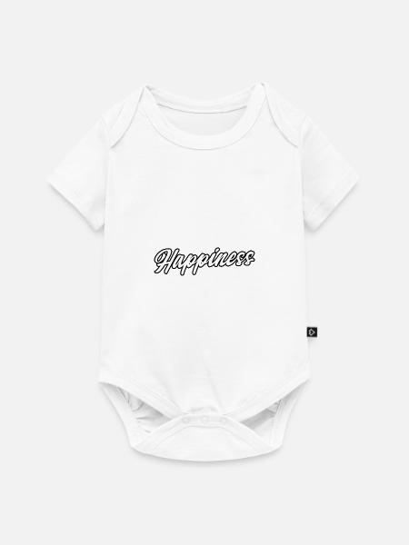 Happiness - Baby Premium Kurzarmbody - Weiß