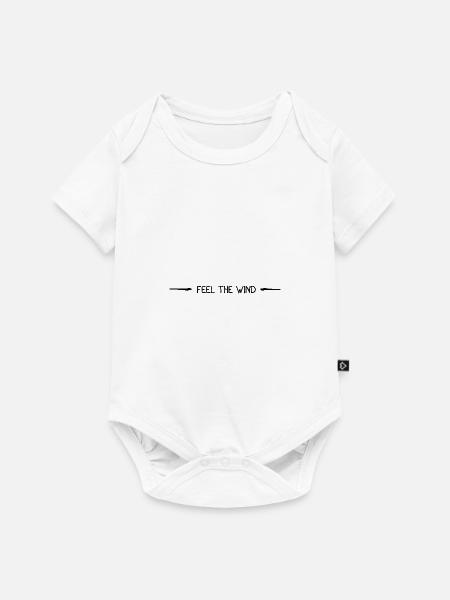 Feel the wind - Baby Premium Kurzarmbody - Weiß