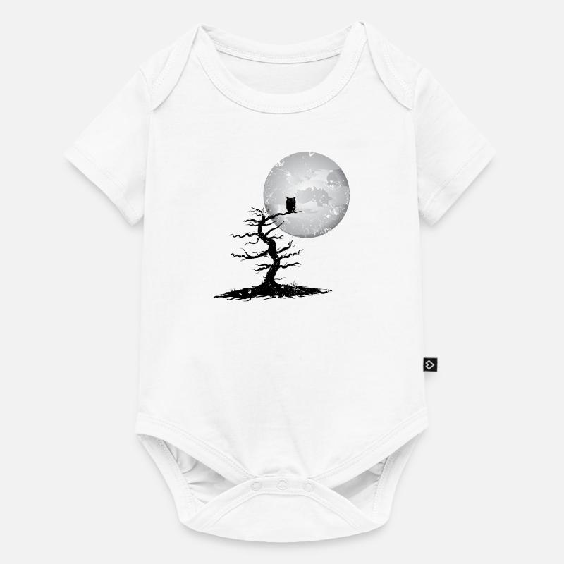 hibou - Body à manches courtes Premium Bébé - blanc