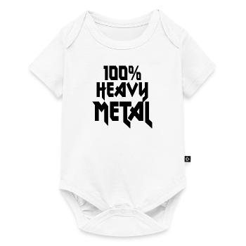 100 Heavy Metal Hard Rock - Baby Premium short-sleeve bodysuit - white - Front