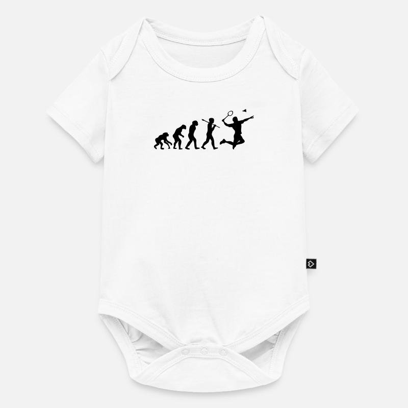 badminton evolution - Baby Premium Kurzarmbody - Weiß