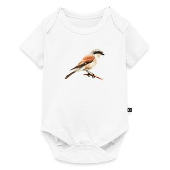 Heimische Gartenvögel Neuntöter - Baby Premium Kurzarmbody - Weiß - Vorne