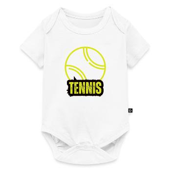 Tennis Power - Baby Premium Kurzarmbody - Weiß - Vorne
