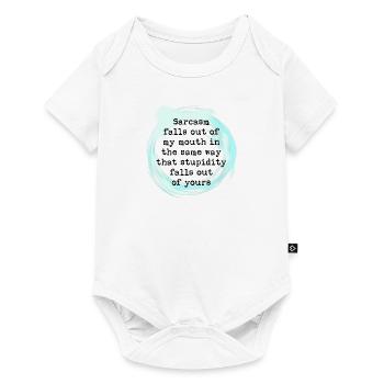Sarcasm is my language - Baby Premium short-sleeve bodysuit - white - Front