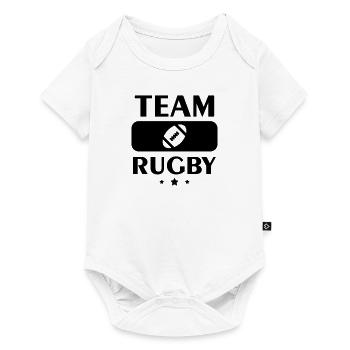 Team Rubgy, Rugbyspieler, Rugbyspieler, billiges Geschenk - Baby Premium Kurzarmbody - Weiß - Vorne