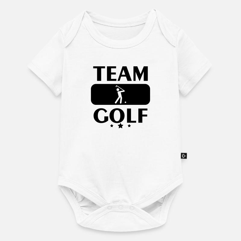 Team Golf, golfeur, golfeuse, cadeau golf pas cher - Body à manches courtes Premium Bébé - blanc