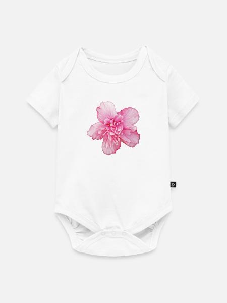 Päonie - Baby Premium Kurzarmbody - Weiß