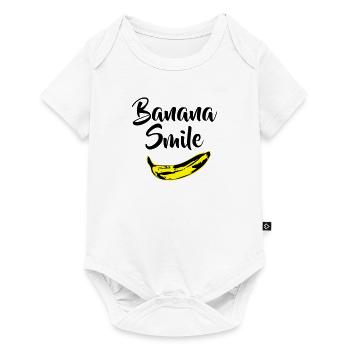 banana smile - Baby Premium short-sleeve bodysuit - white - Front