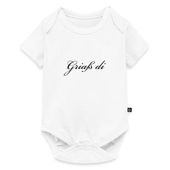 Griaß di - Allgäuer Design - Hallo - Baby Premium Kurzarmbody - Weiß - Vorne