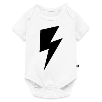 blitz - Baby Premium Kurzarmbody - Weiß - Vorne