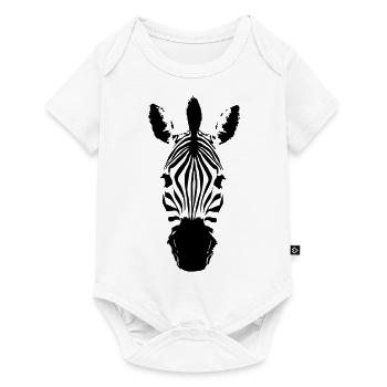 Zebra Orig. EXIT-SHIRT - Baby Premium Kurzarmbody - Weiß - Vorne