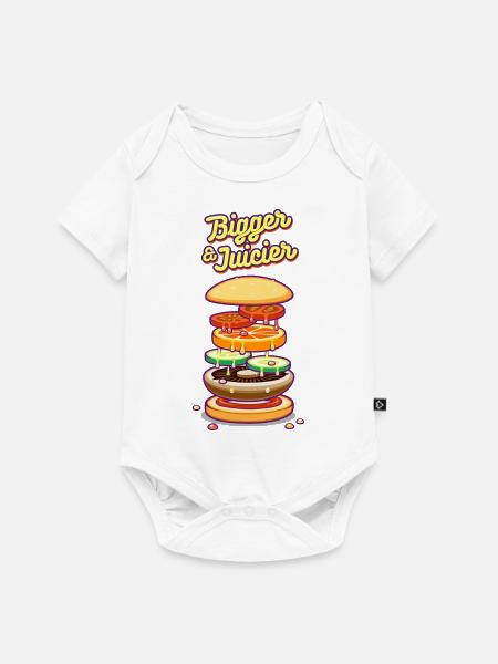 Größer und saftiger - Baby Premium Kurzarmbody - Weiß