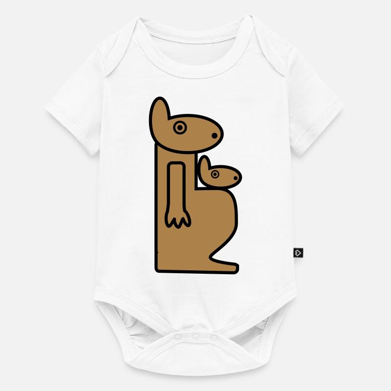kangourou | Mère et enfant | grossesse | bébé - Body à manches courtes Premium Bébé - blanc