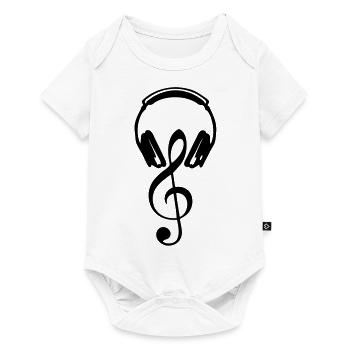 cle Helme dj Equalizer Boden note2 - Baby Premium Kurzarmbody - Weiß - Vorne