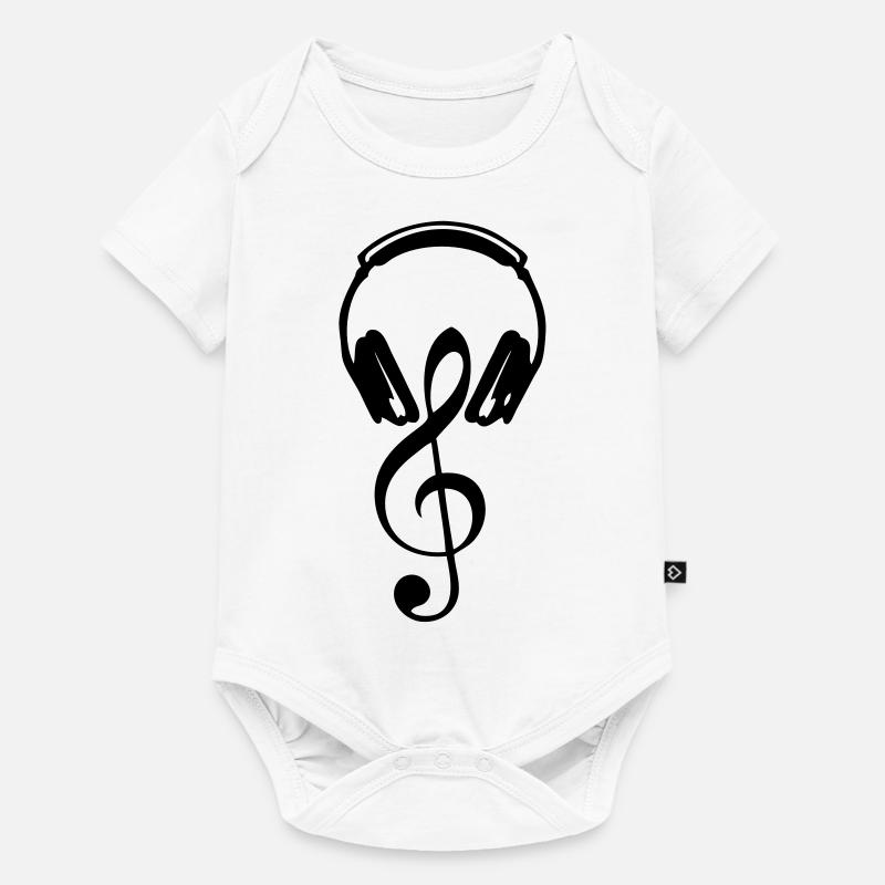 cle Helme dj Equalizer Boden note2 - Baby Premium Kurzarmbody - Weiß