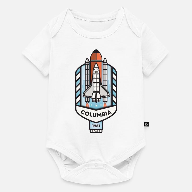 Columbia Space Shuttle - Baby Premium short-sleeve bodysuit - white