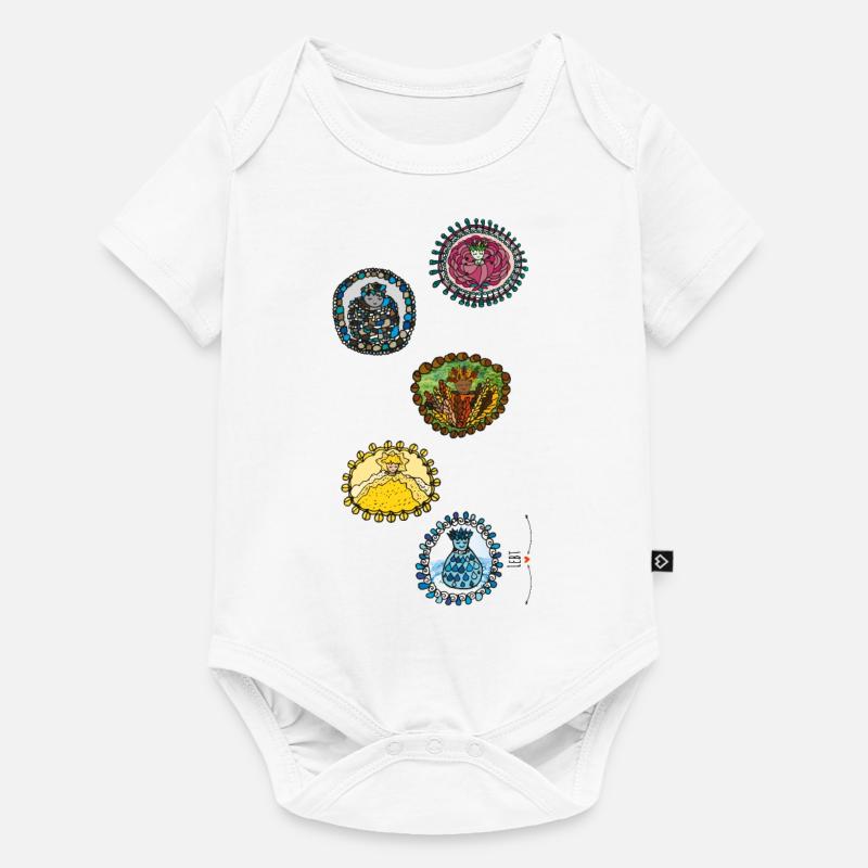 Cinq éléments - Body à manches courtes Premium Bébé - blanc