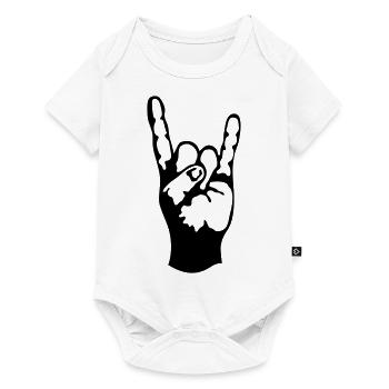 symbole hard rock signe 230723 - Body à manches courtes Premium Bébé - blanc - Devant