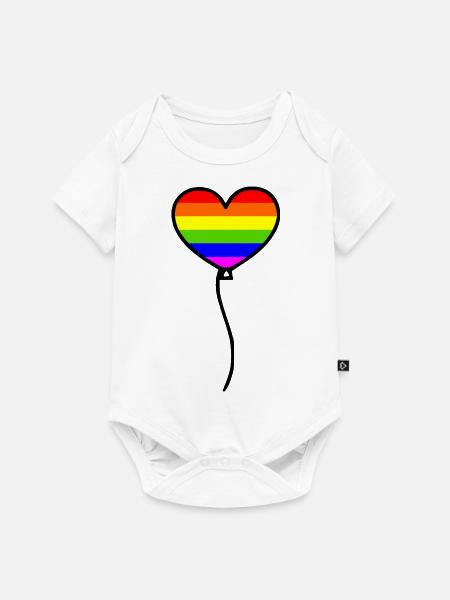 Lgbtq - Baby Premium Kurzarmbody - Weiß