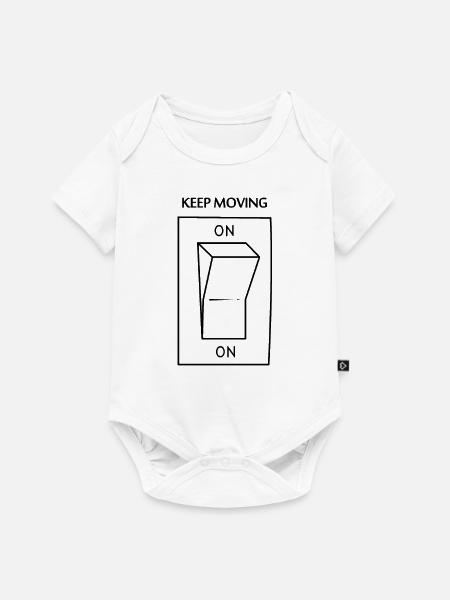 Mach weiter - Baby Premium Kurzarmbody - Weiß