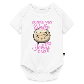 Berger de moutons voulait drôle en disant agriculteur positif - Body à manches courtes Premium Bébé - blanc - Devant