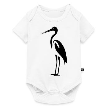 Simple petite cigogne - Body à manches courtes Premium Bébé - blanc - Devant