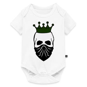 skull bandit king 02 - Baby Premium Kurzarmbody - Weiß - Vorne