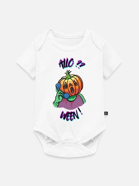 Kürbis ruft! - Baby Premium Kurzarmbody - Weiß