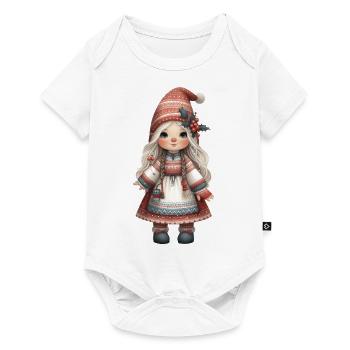 Gnome de Noël 4 - Body à manches courtes Premium Bébé - blanc - Devant