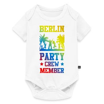 Équipe de fête berlinoise - Body à manches courtes Premium Bébé - blanc - Devant