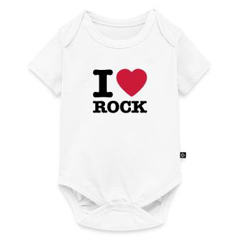 i love rock / I heart rock - Baby Premium short-sleeve bodysuit - white - Front
