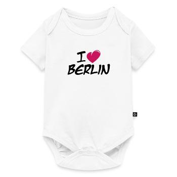 I love Berlin / Ich liebe Berlin - Baby Premium Kurzarmbody - Weiß - Vorne